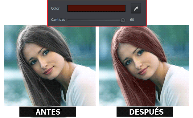 Cómo cambiar el color de pelo en fotos: antes y después