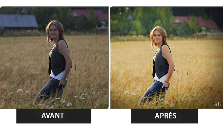 Comment améliorer la qualité d'une photo dans PhotoWorks : avant et après