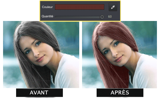 Changez la couleur des cheveux à partir d'une photo et admirez le résultat