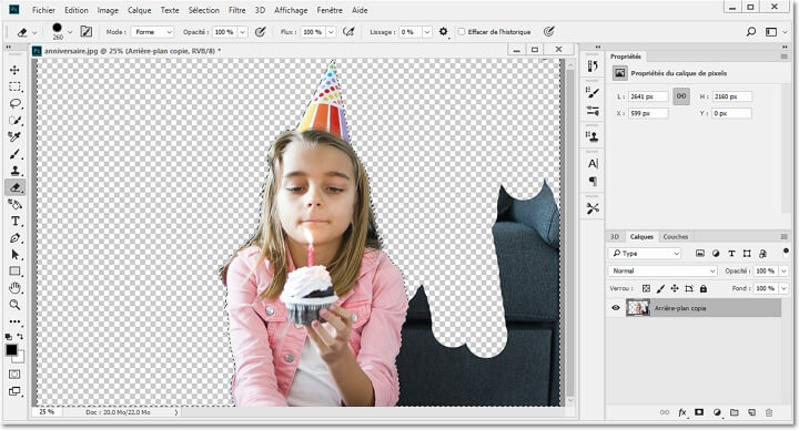 Retirer le fond d'une image avec Photoshop