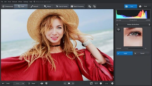 Enlevez le bruit et le grain de vos photos