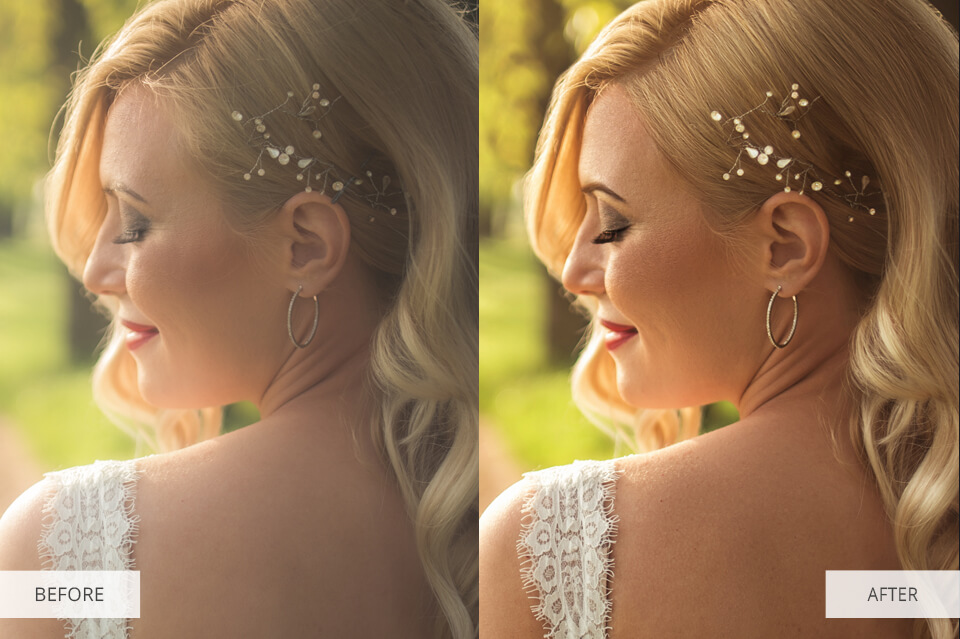 Wedding advanced retouching