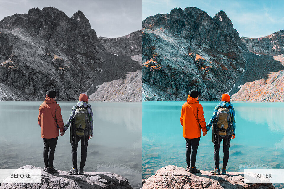 Orange and teal preset