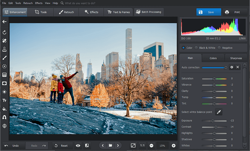 PhotoWorks, one of the best photo editors for Windows 11