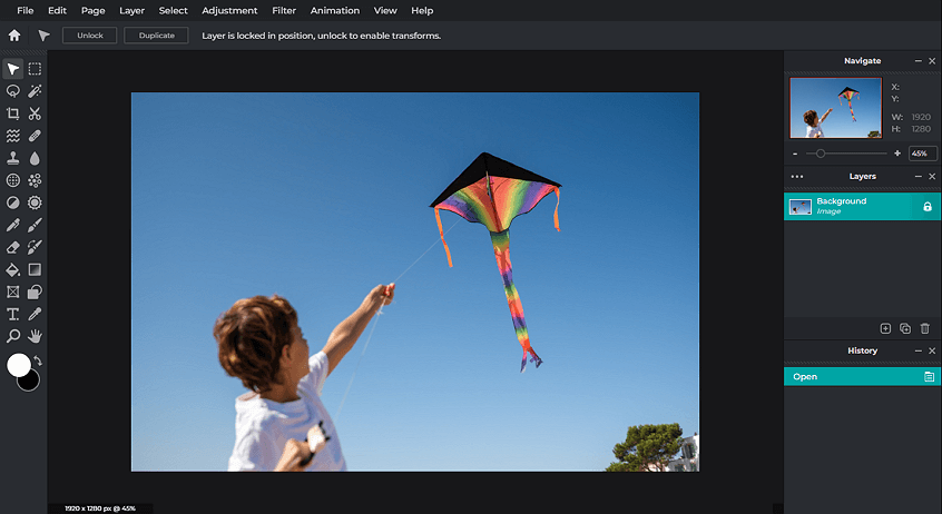 Pixlr, one of the best photo editors for Windows 11