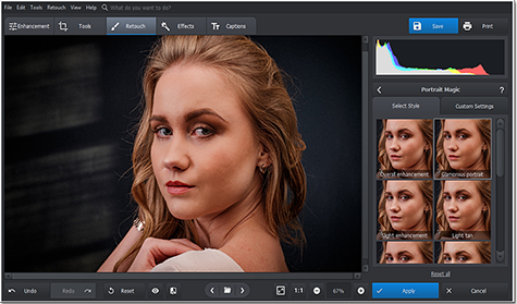 Unique Portrait Magic feature