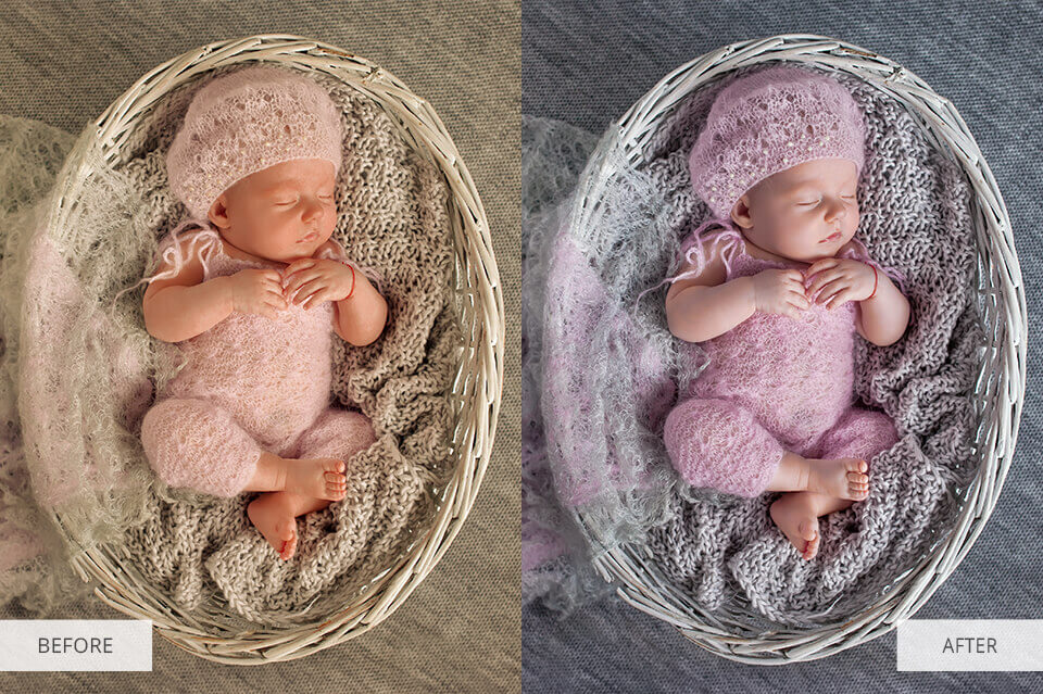 Newborn photography preset