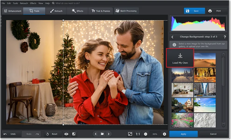 How to Add a Christmas Background to a Photo Easily