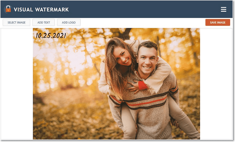 Put a perfect date stamp to your photo in Visual Watermark