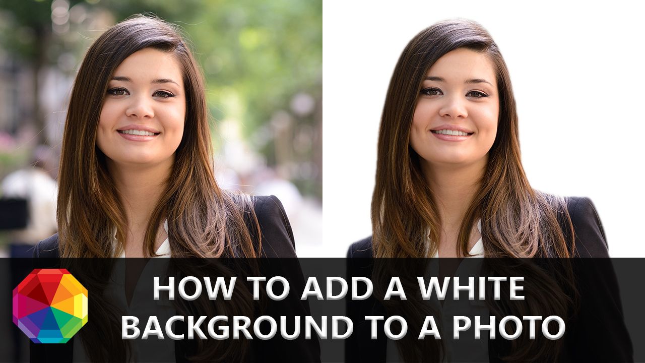 Add a white background to your picture with PhotoWorks