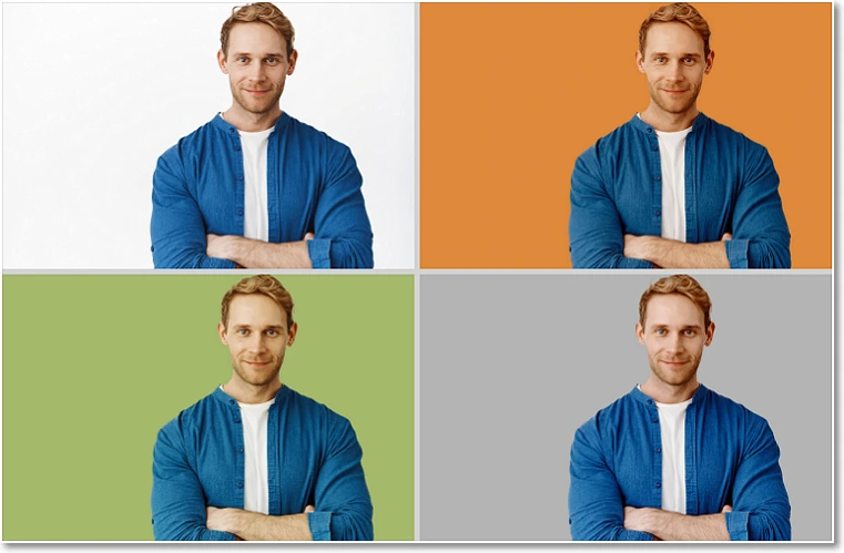 Examples of different background colors