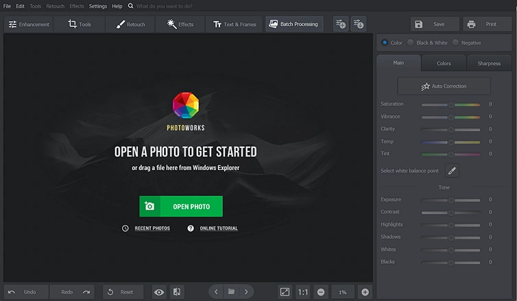 Download and install PhotoWorks on your PC