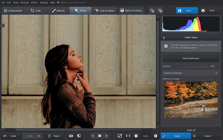 Final step: save your edited photo