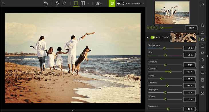 inPixio - best photo editors for beginners