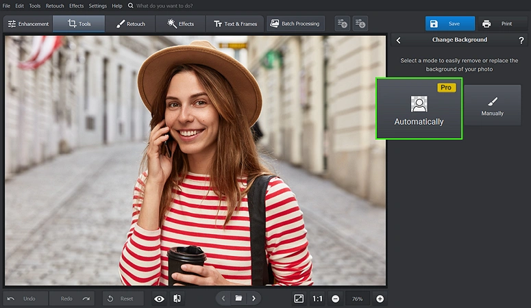 Use AI to change background