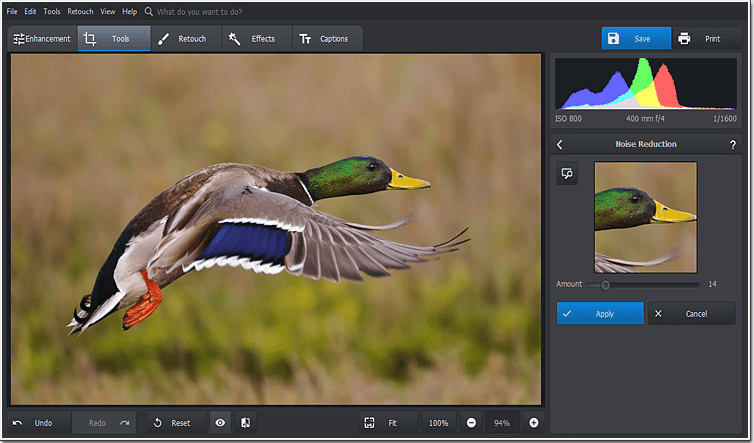 Denoise pictures in a click