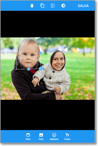 Usa il app Cupace per cambiare il viso nelle foto