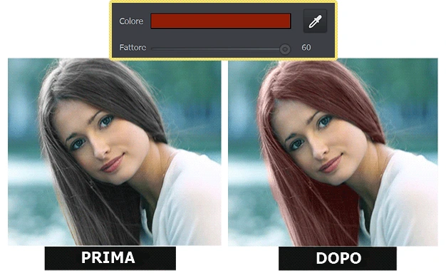 Come cambiare il colore dei capelli in una foto: il risultato