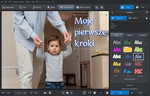 Jak edytować tekst na zdjęciu