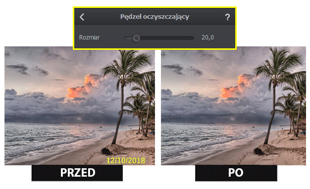 Usuwanie daty z fotografii – efekt przed i po