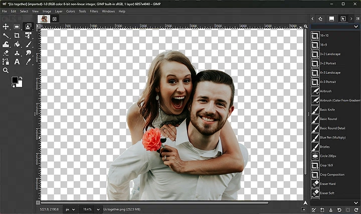 Wymaż tło swojego portretu
